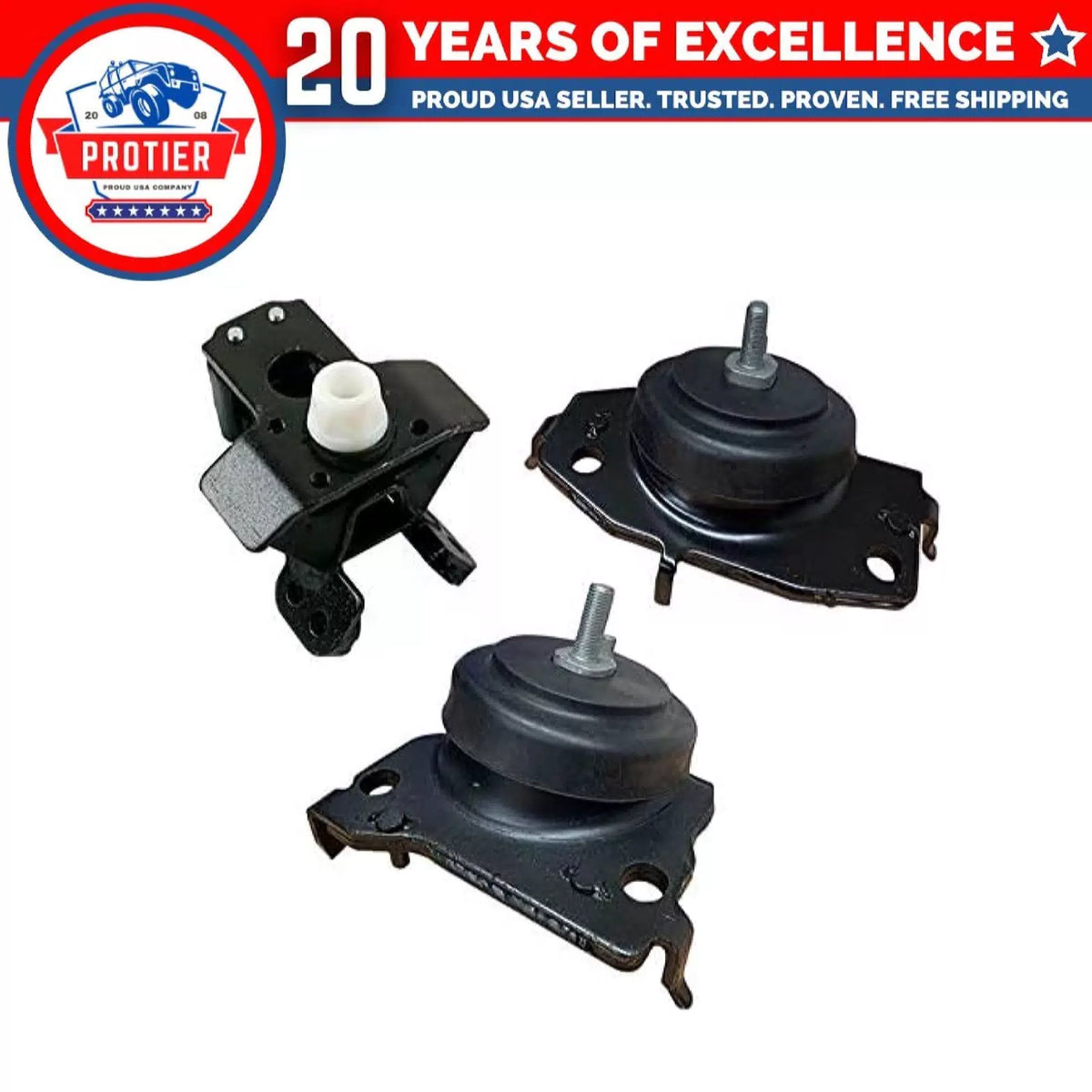 Fits 2007-2014 Toyota Tundra 4.0L Engine & Trans Mount Set : A42036 A42035 6B93BC-57 [1]