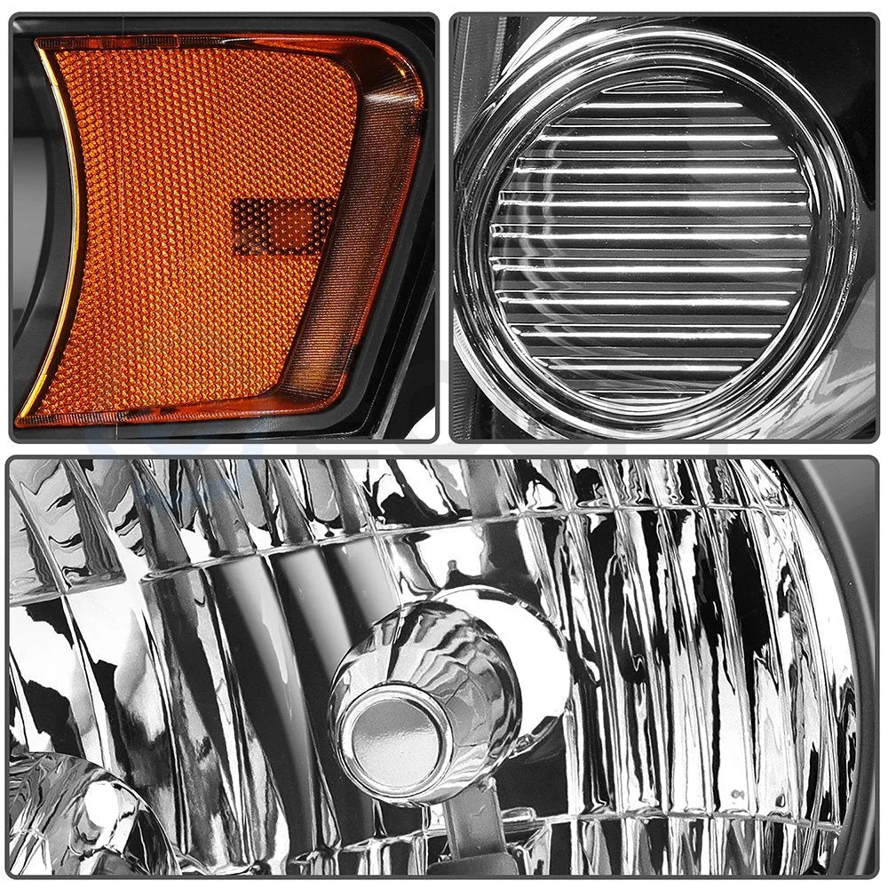 Fits 2008-2012 Ford Escape SUV Front Headlights Assembly Left + Right Sides Set 6B93BC-57 [9]