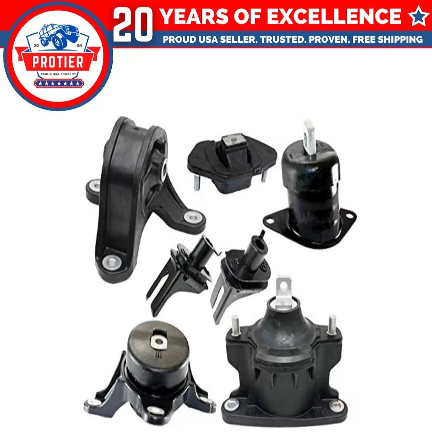 Fits 2009-2014 Acura TSX 2.4L MANUAL Engine Motor & Trans Mount Full Set 7pc 6B93BC-57 [1]