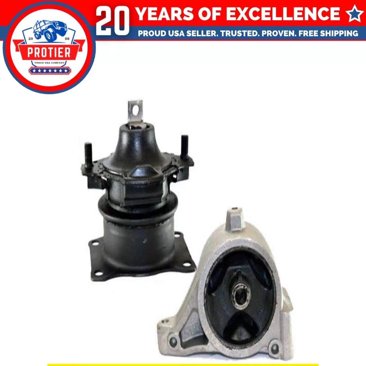 Fits 2010-2013 Honda Ridgeline 3.5L Front & Rear Mount Set 2PCS : A4526HY, A4523 6B93BC-57 [1]