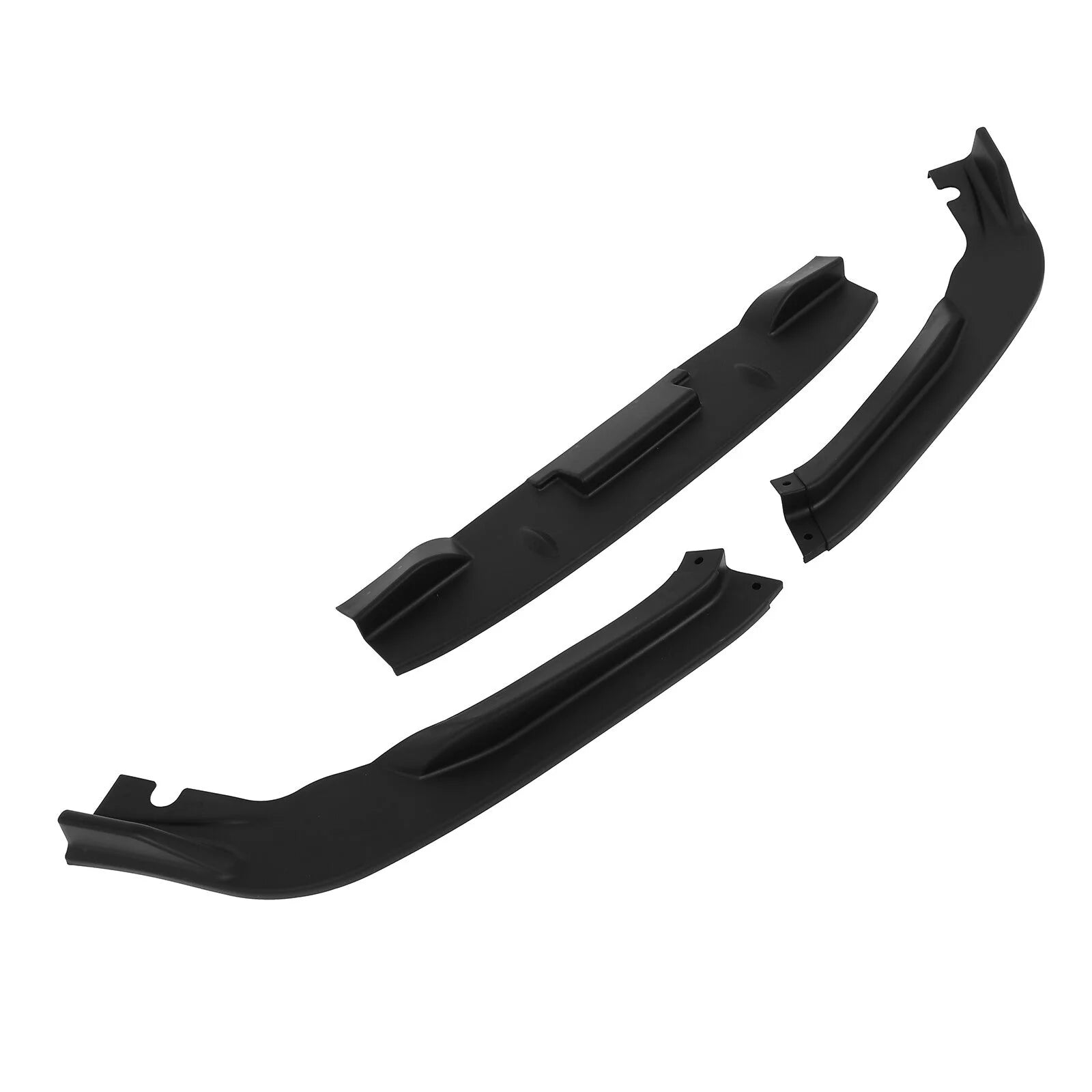 Fits 2011-2012 Honda CR-Z JP-Style 3pcs Matte Black Front Bumper Lip Spoiler 6B93BC-57 [5]