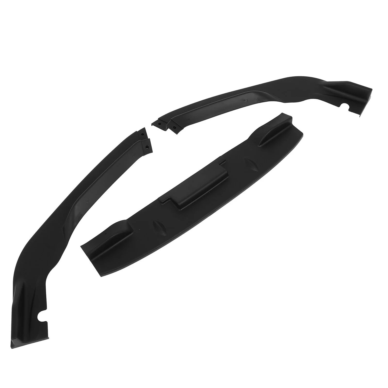 Fits 2011-2012 Honda CR-Z JP-Style 3pcs Matte Black Front Bumper Lip Spoiler 6B93BC-57 [6]