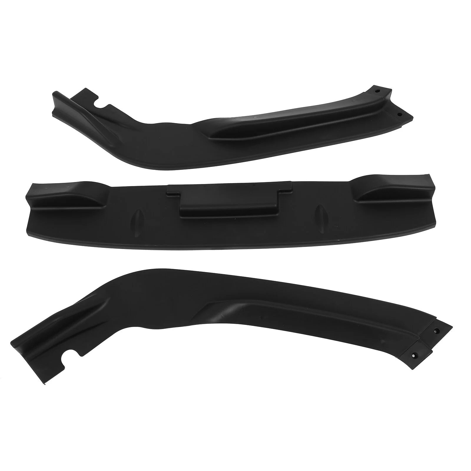 Fits 2011-2012 Honda CR-Z JP-Style 3pcs Matte Black Front Bumper Lip Spoiler 6B93BC-57 [8]