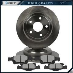 Fits 2011 2012 - 2017 DODGE DURANGO Rear Ceramic Brake Pads and Rotors Discs KOEEP [1]