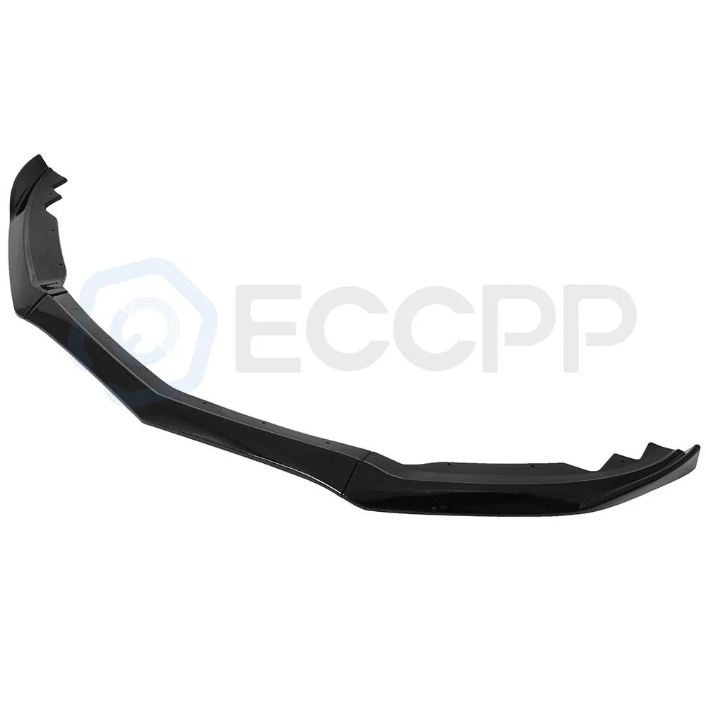Fits 2015-2018 Cadillac ATS 3-Pcs Painted Black Front Bumper Spoiler Lip 6B93BC-57 [2]