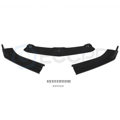 Fits 2016-present Chevy Camaro 3PC Black Front Bumper Spoiler Lip 6B93BC-57 [2]