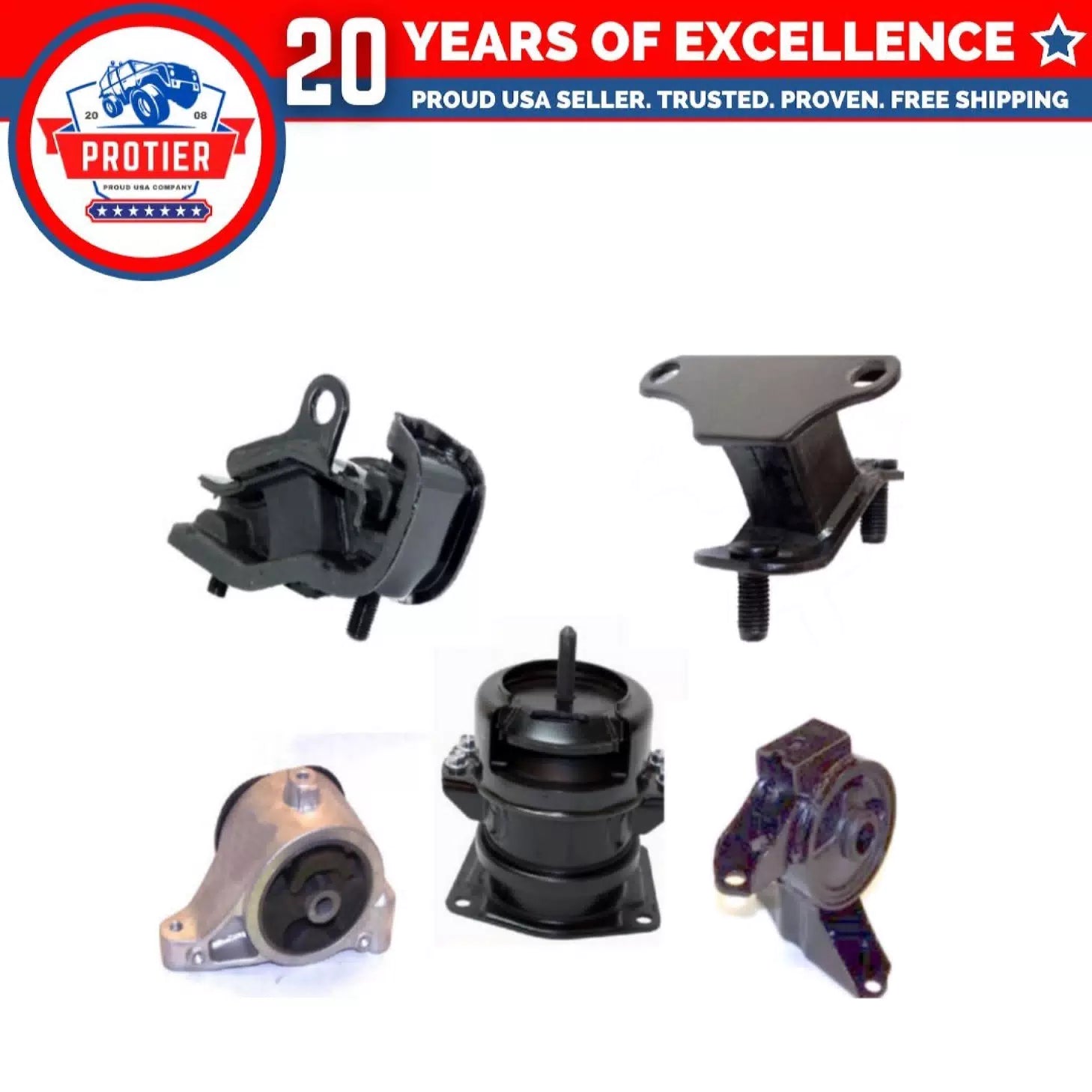 Fits Acura MDX 3.5 Engine Motor & Trans Mount 5PCS Set 2001 - 2002 6B93BC-57 [1]