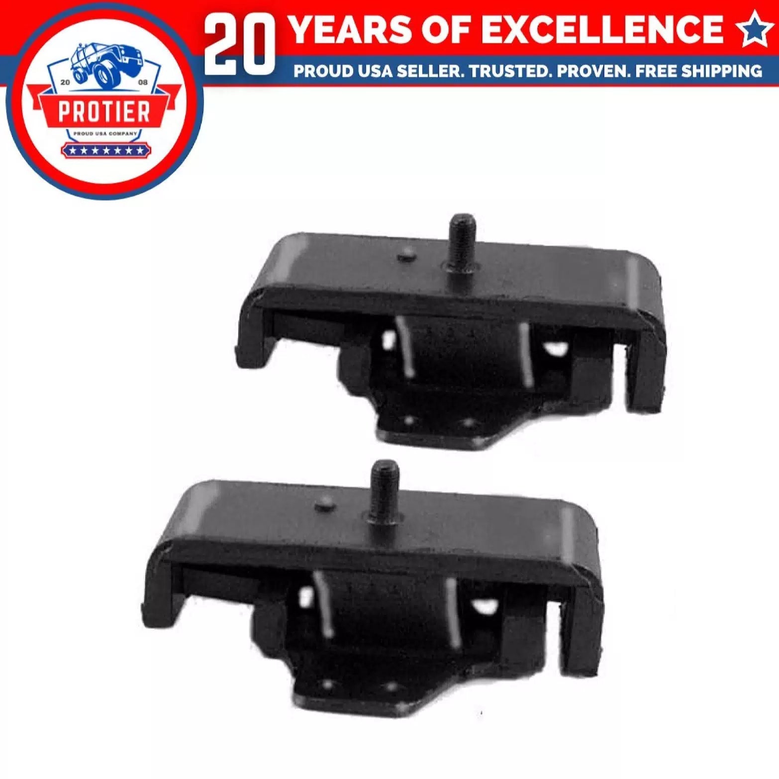 Fits Nissan 720 2.2L 2.4L 1983-1985 GAS 4WD Front Motor Mount 2PC Set : A6387, 6B93BC-57 [1]