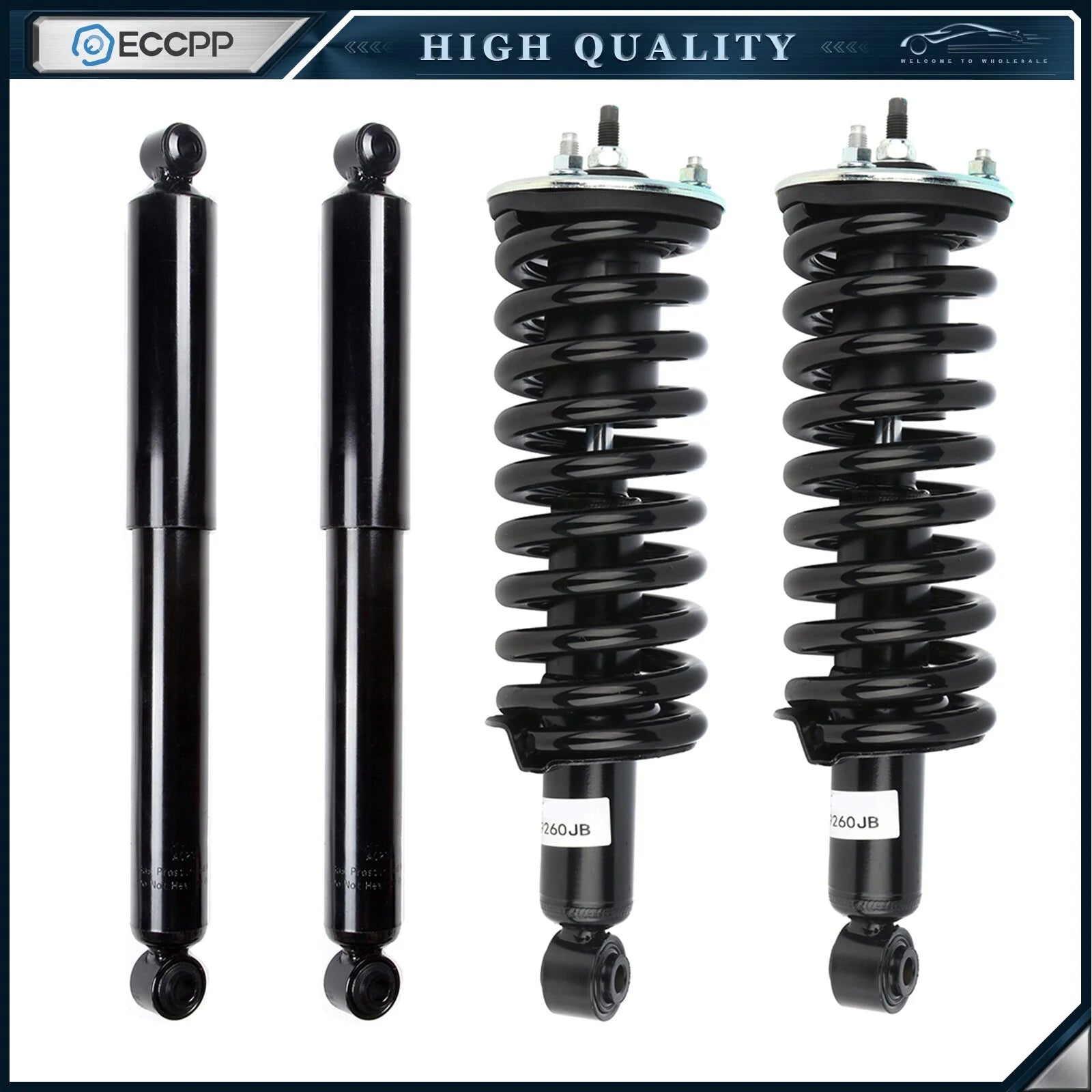 Fits Nissan Frontier & Suzuki Equator Complete Strut &Shock Coil Spring Mount ×4 6B93BC-57 [1]