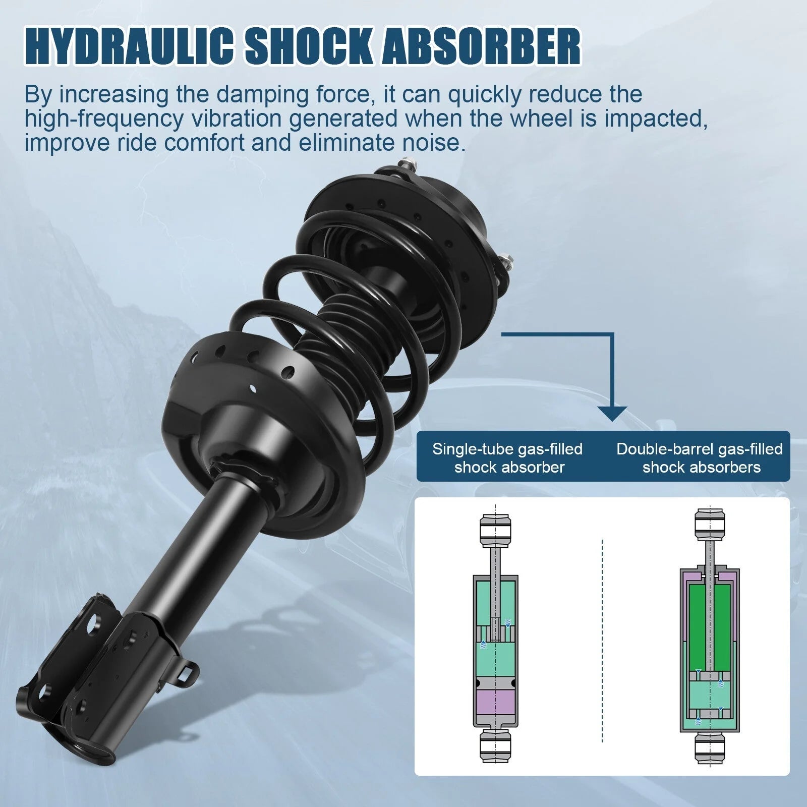Fits Subaru Legacy 2010-2012 Front Complete Shocks / Struts Coil Spring & Mounts 6B93BC-57 [4]