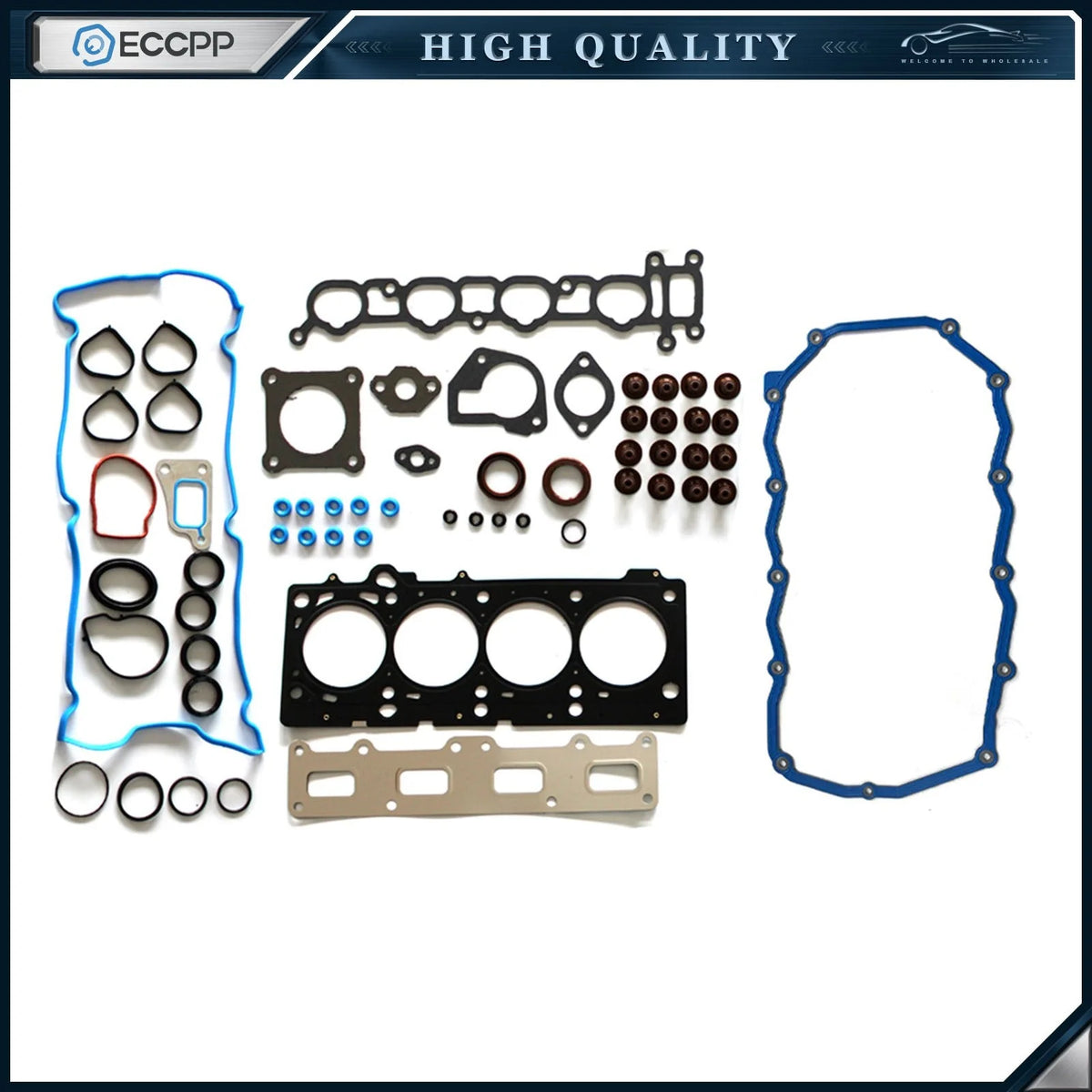 For 02-07 Chrysler Dodge Caravan Stratus 2.4L Head Gasket Set & Oil Pan Gasket KOEEP [1]