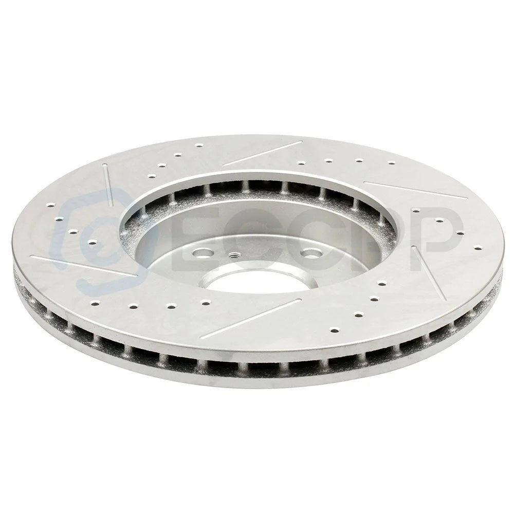 For 07 Honda Accord Sedan Front Brake Rotors And Ceramic Pads Drilled & Slotted 6B93BC-57 [8]