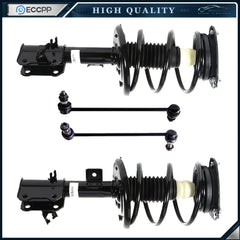 For 09-14 Nissan Maxima 4 Piece Complete Strut Assemblies Sway Bar End Links KOEEP [1]