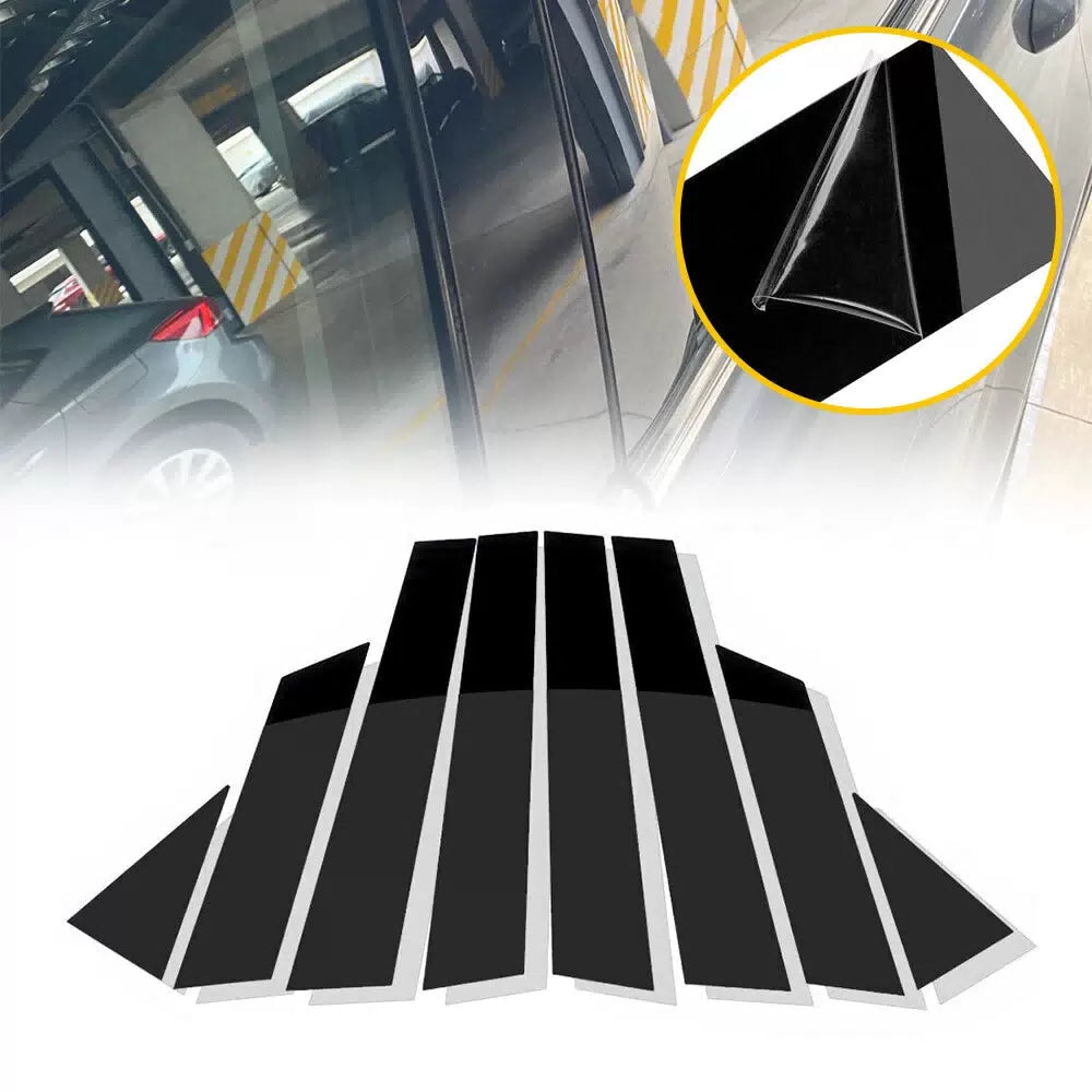 For 13-2018 Nissan Altima 8PCS Glossy Black Posts Pillar Window Door Trim Cover 6B93BC-57 [11]