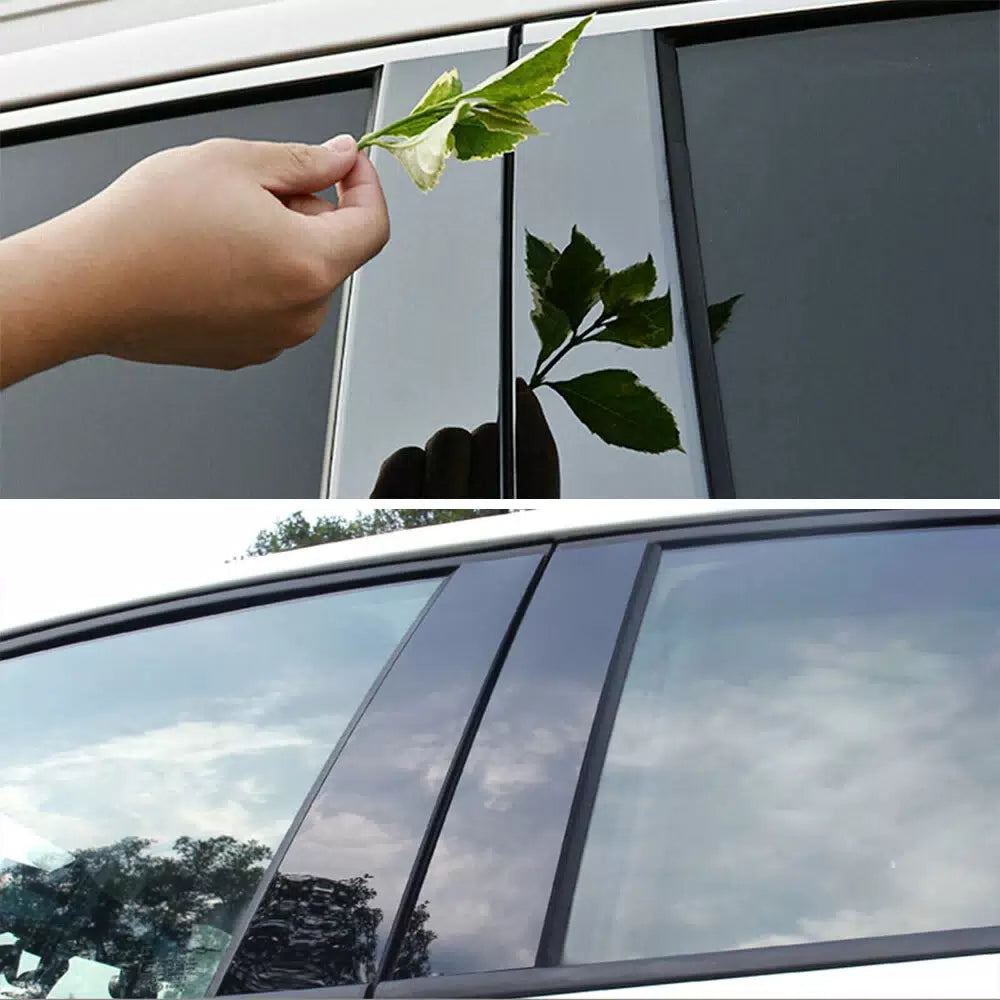 For 13-2018 Nissan Altima 8PCS Glossy Black Posts Pillar Window Door Trim Cover 6B93BC-57 [5]