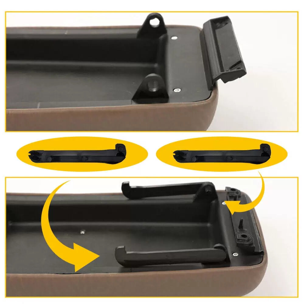 For 1995-2000 Toyota Tacoma 1996-1998 4Runner Oak Tan Center Console Lid Latch 6B93BC-57 [7]