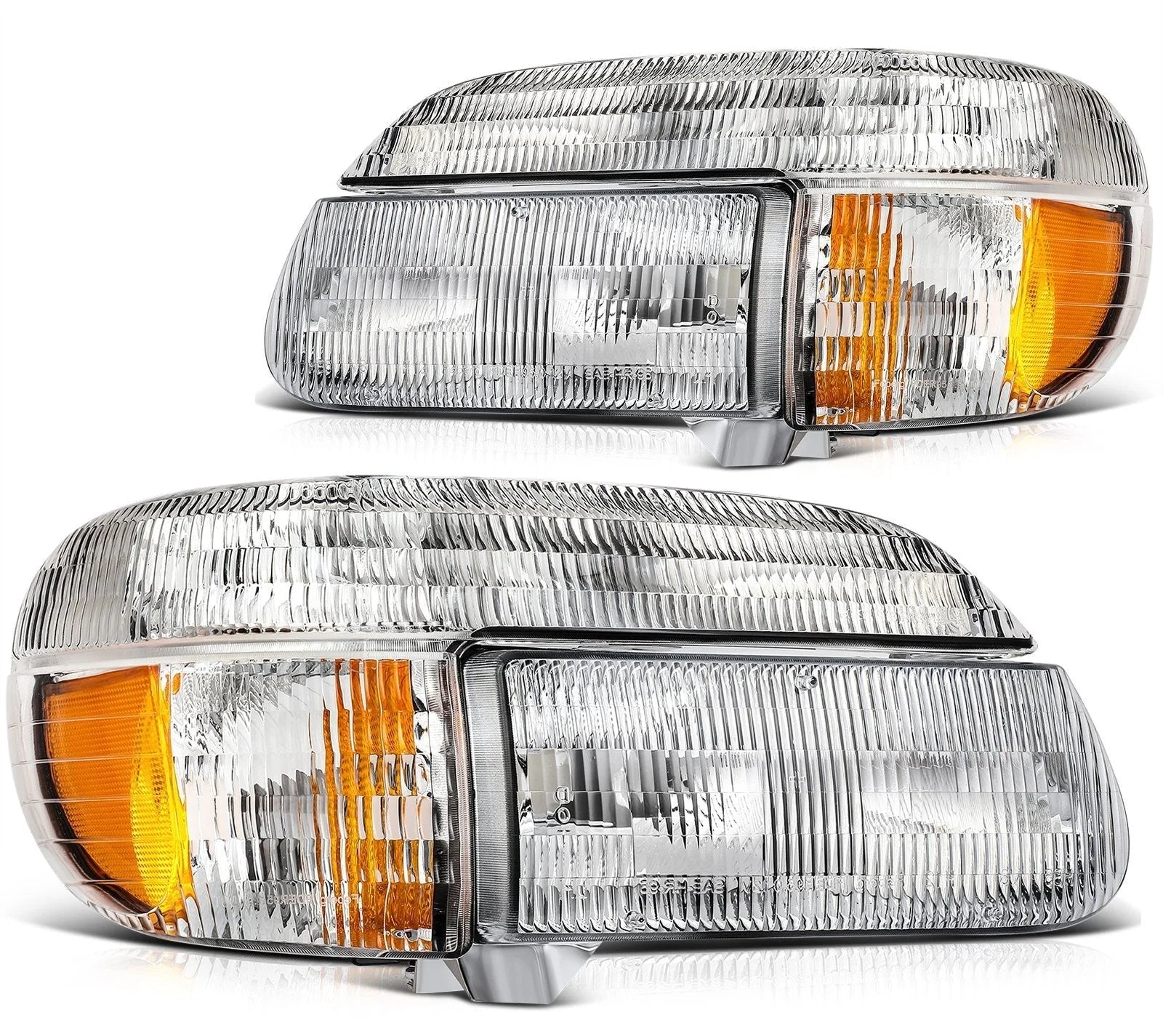 For 1995-2001 Ford Explorer 1997 Mercury Mountaineer Headlights Assembly L+R KOEEP [1]