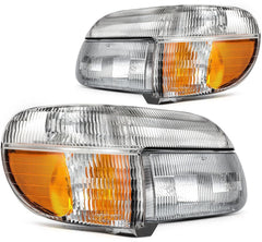 For 1995-2001 Ford Explorer 1997 Mercury Mountaineer Headlights Assembly L+R KOEEP [2]