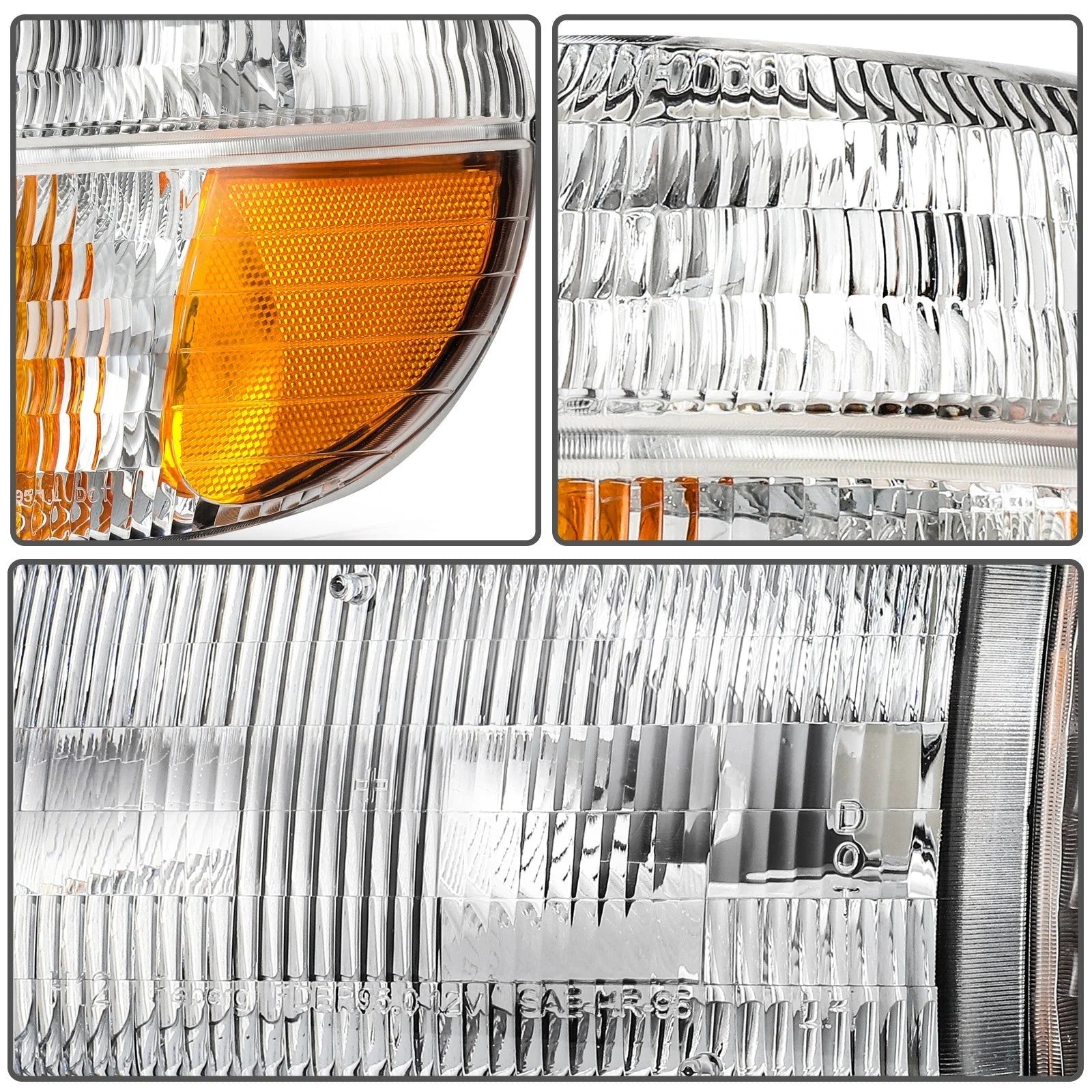 For 1995-2001 Ford Explorer 1997 Mercury Mountaineer Headlights Assembly L+R KOEEP [9]