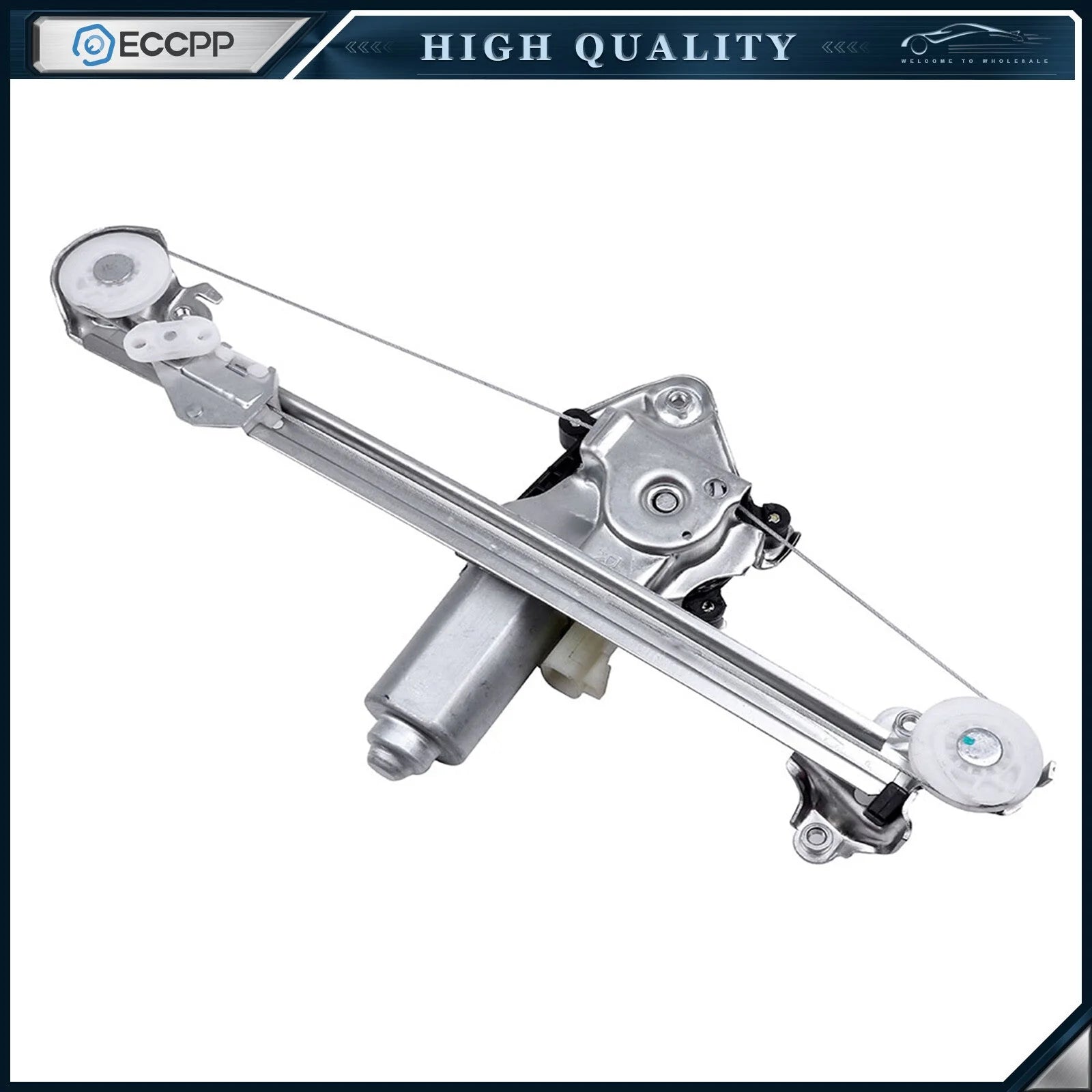 For 1997-2003 Chevy Malibu Rear Right Power Window Regulator & Motor 6B93BC-57 [3]