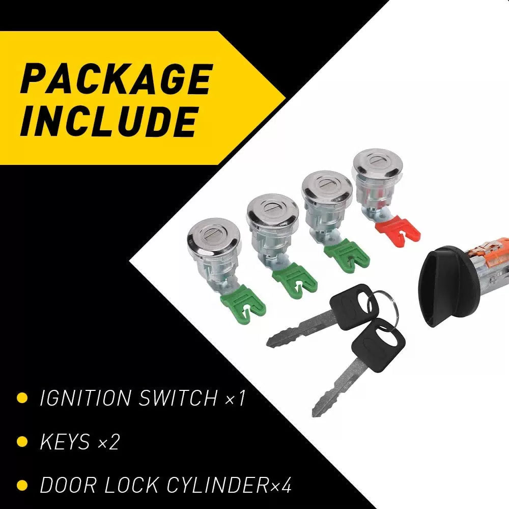 For 1997-2020 Econoline Ford Van Door Lock Cylinder Ignition with Switch Keys 6B93BC-57 [6]