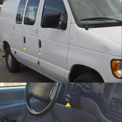 For 1997-2020 Econoline Ford Van Door Lock Cylinder Ignition with Switch Keys [3]
