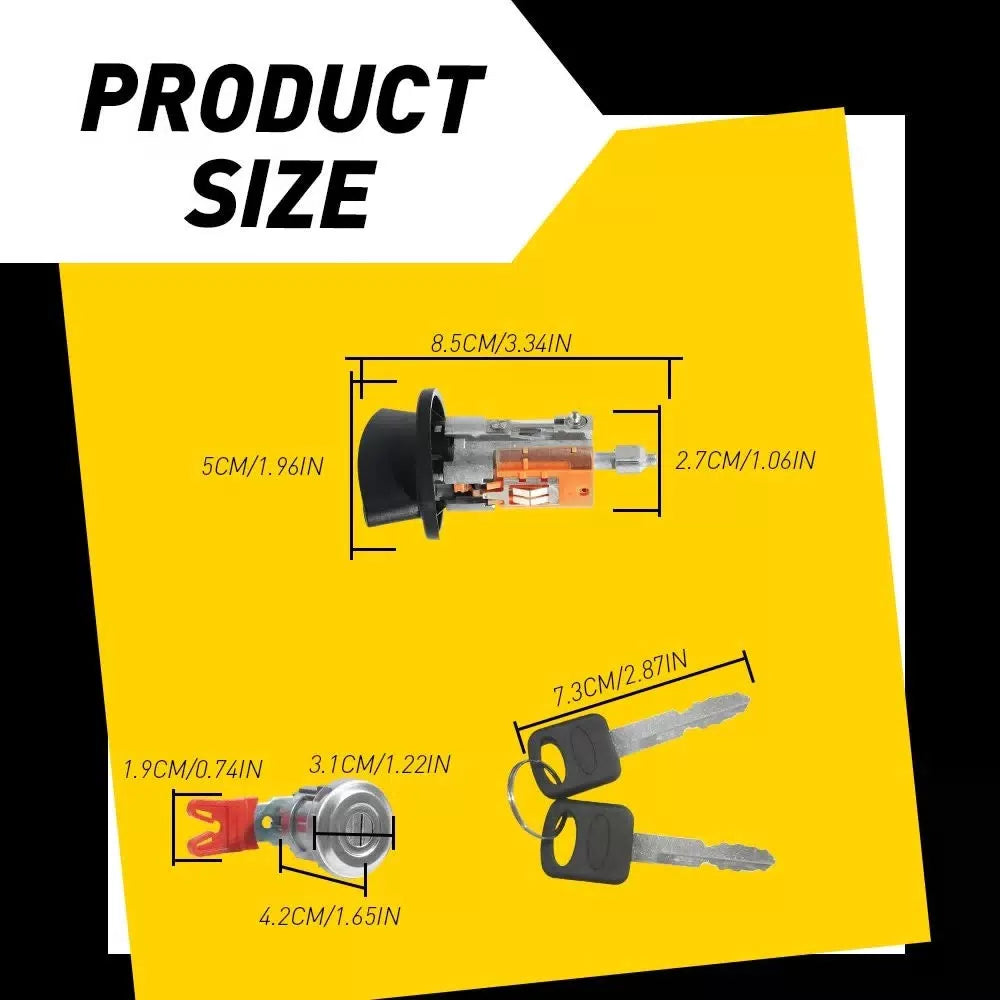 For 1997-2020 Econoline Ford Van Door Lock Cylinder Ignition with Switch Keys [8]