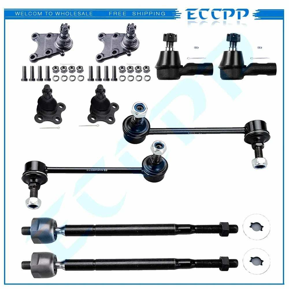 For 1998-2002 Honda Passport 10pcs Front Sway Bars Ball Joints Tie Rods Set 6B93BC-57 [1]