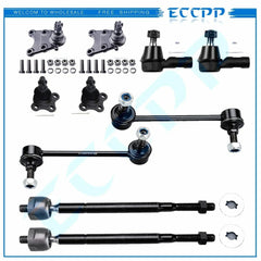 For 1998-2002 Honda Passport 10pcs Front Sway Bars Ball Joints Tie Rods Set 6B93BC-57 [1]