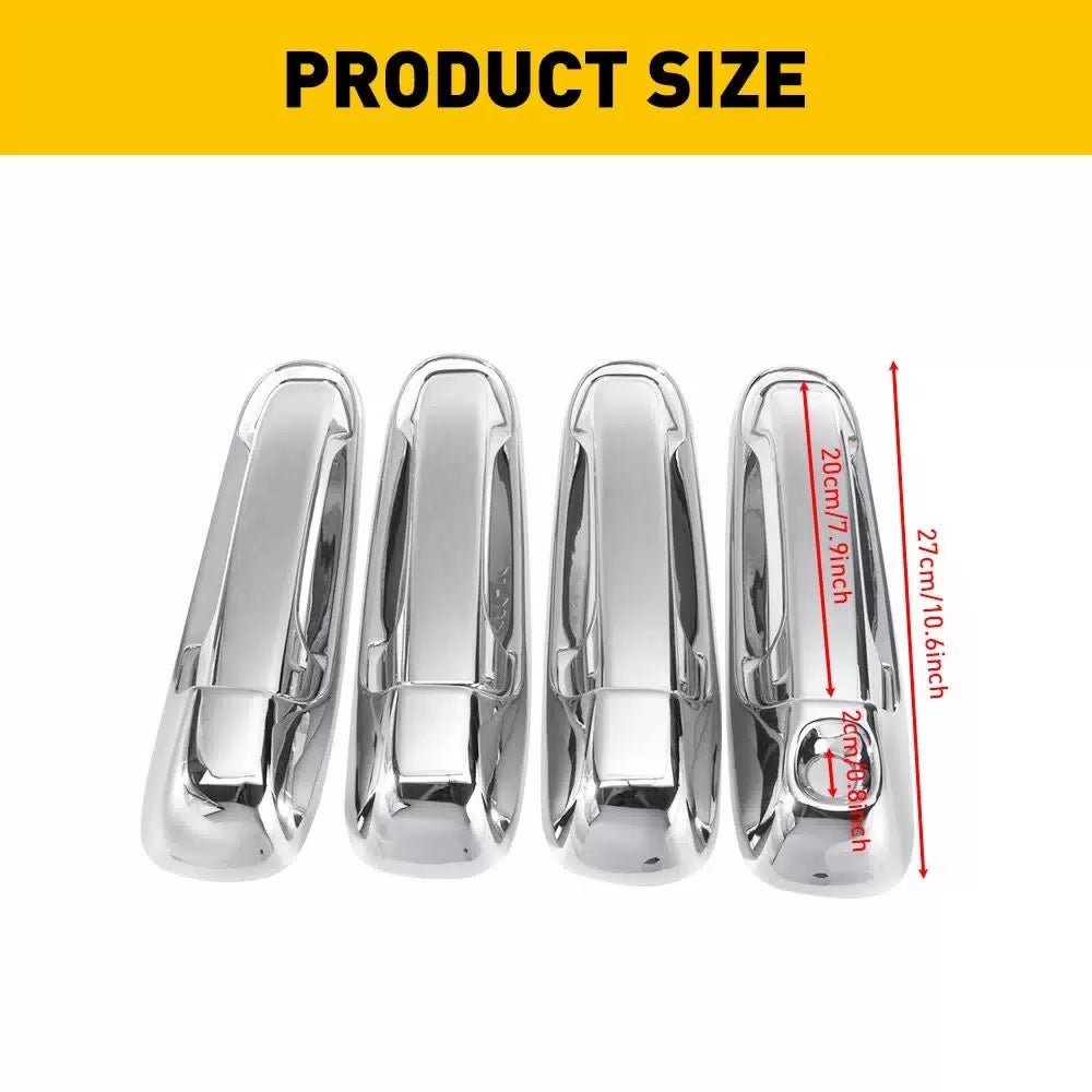 For 1999-2004 Jeep Grand Cherokee Chrome 4 Handle Door Car Exterior Outside EOA 6B93BC-57 [10]