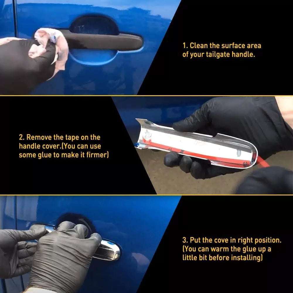 For 1999-2004 Jeep Grand Cherokee Chrome 4 Handle Door Car Exterior Outside EOA 6B93BC-57 [4]