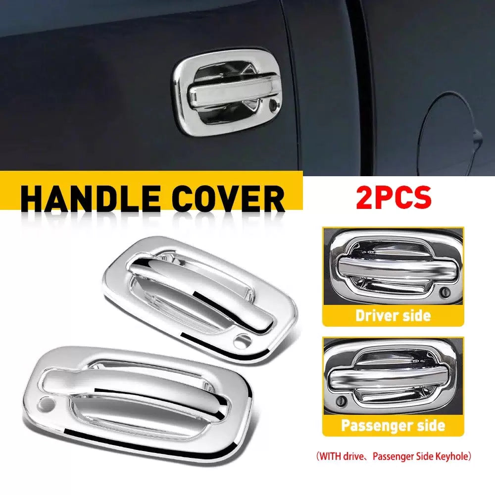For 1999-2006 Chevy Silverado / GMC Sierra Chrome 2 Door Handle Covers With PSKH 6B93BC-57 [1]