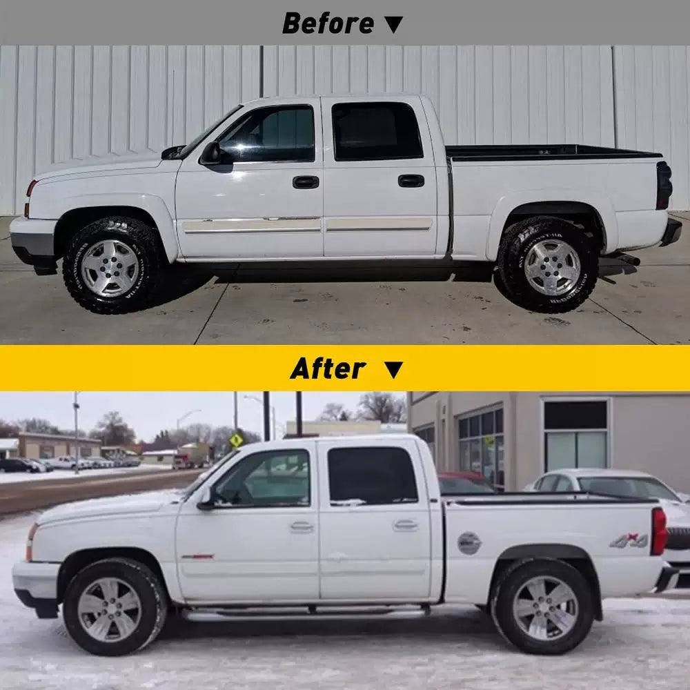 For 1999-2006 Chevy Silverado / GMC Sierra Chrome 2 Door Handle Covers With PSKH 6B93BC-57 [4]
