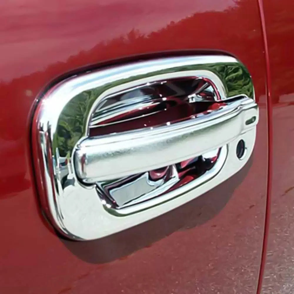 For 1999-2006 Chevy Silverado / GMC Sierra Chrome 2 Door Handle Covers With PSKH 6B93BC-57 [7]