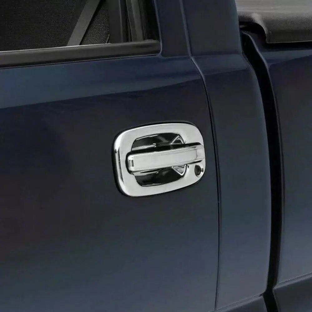 For 1999-2006 Chevy Silverado / GMC Sierra Chrome 2 Door Handle Covers With PSKH 6B93BC-57 [8]