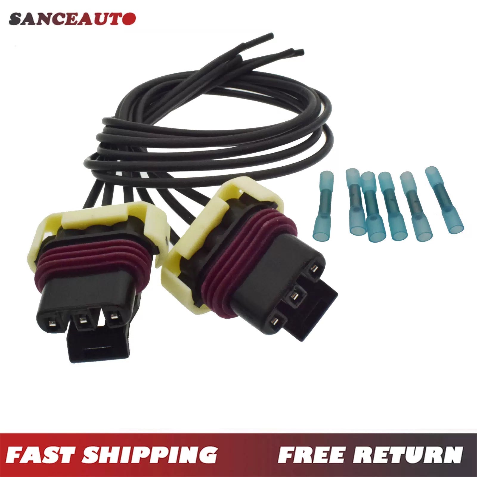 For 2000-2014 Freightliner Columbia Truck Turn Signal Harness Pigtail Wire 2PCS 6B93BC-57 [1]