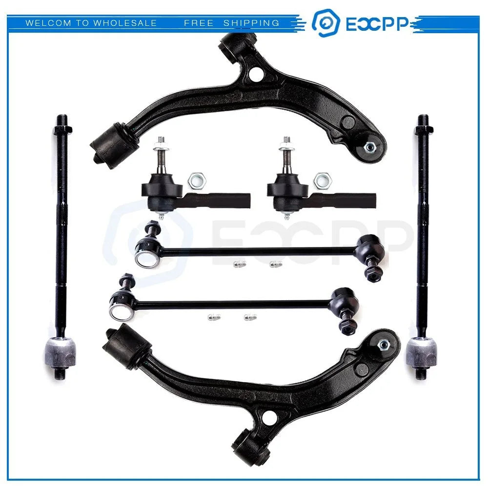 For 2001-2004 Chrysler Town & Country 8Pcs Front Sway Bars Control Arms Set 6B93BC-57 [1]
