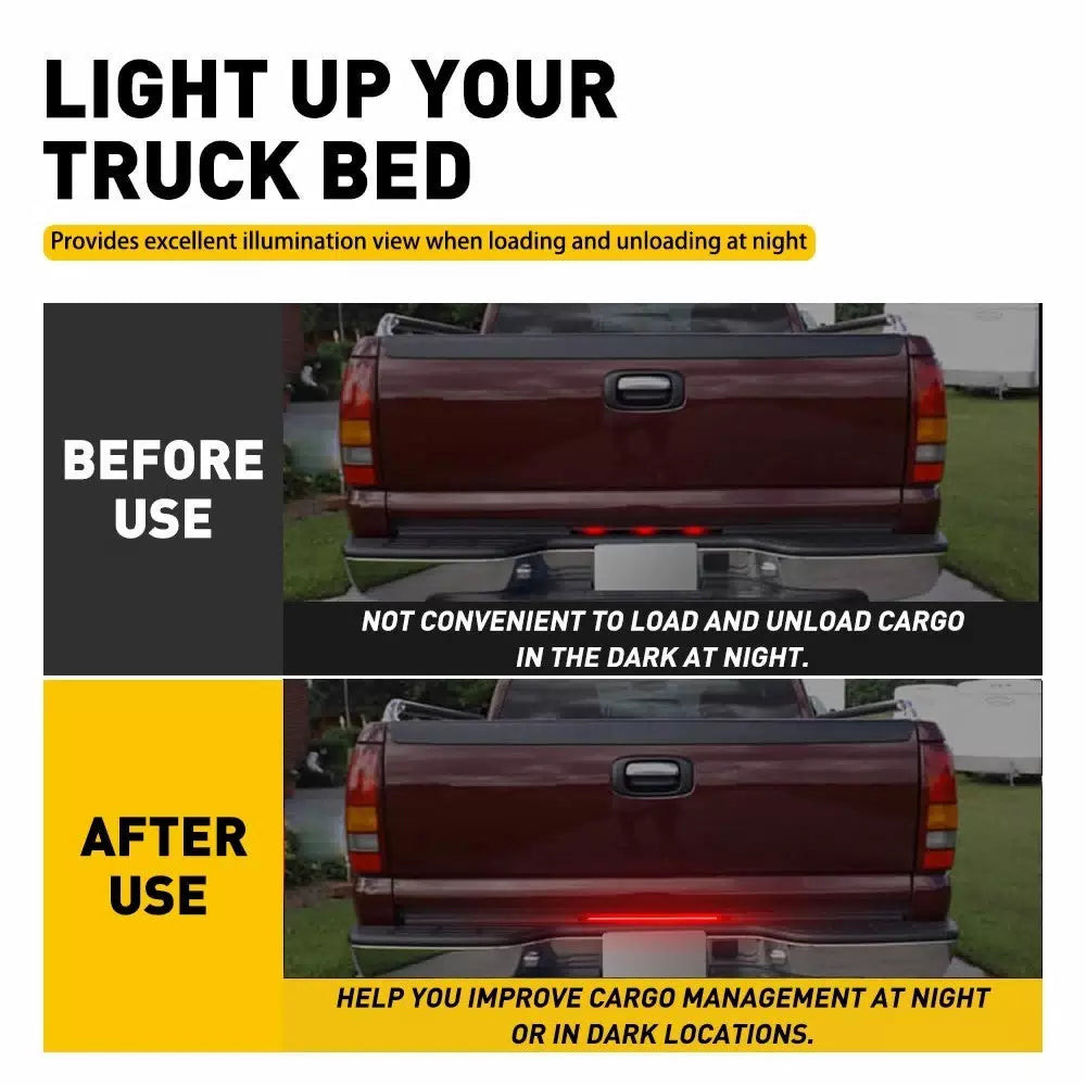 For 2001-2014 Chevy Silverado 2500HD 3500HD LED Rear Tailgate Brake Light Bar EA 6B93BC-57 [7]