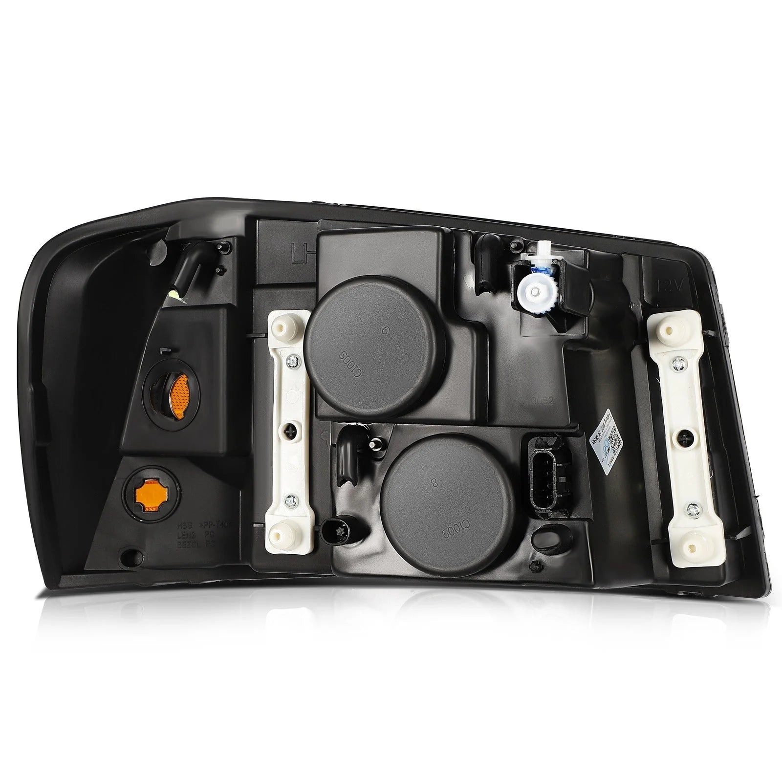 For 2002-05 GMC Jimmy 2002-2009 GMC Envoy Black Housing Headlights Assembly L+R 6B93BC-57 [8]