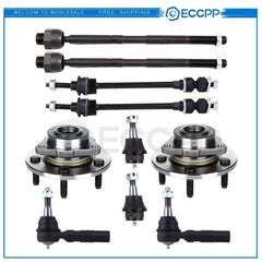 For 2002 2003 2004 2005 Dodge Ram 1500 - Front Wheel Bearing & Hub + Tierods 4WD 6B93BC-57 [1]