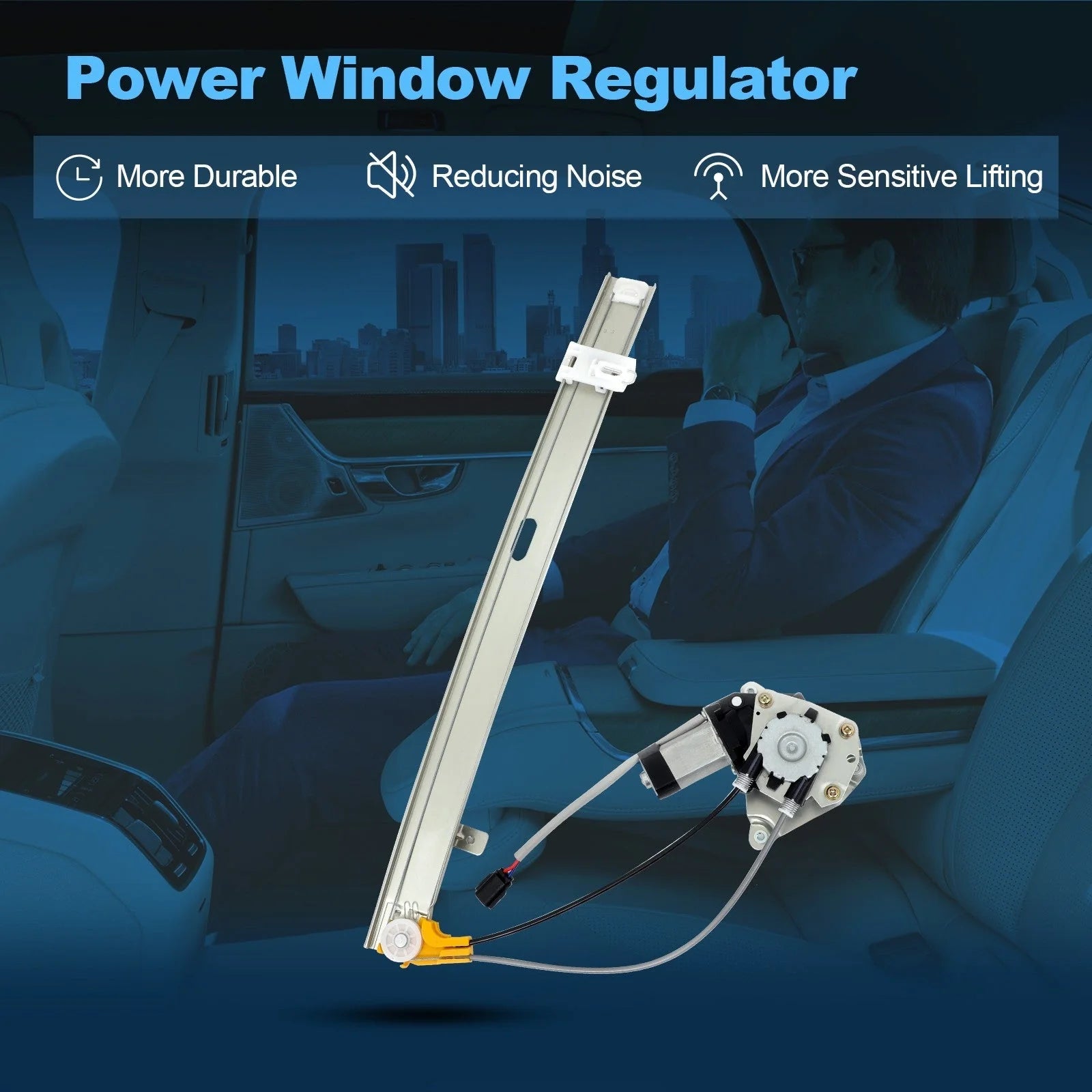 For 2002-2007 Jeep Liberty Rear Driver Side Power Window Regulator with Motor KOEEP [1]