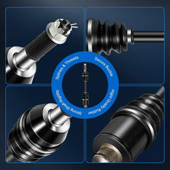 For 2003-2004 Polaris Sportsman 600 & 700 4X Complete CV Joint Axle 6B93BC-57 [3]