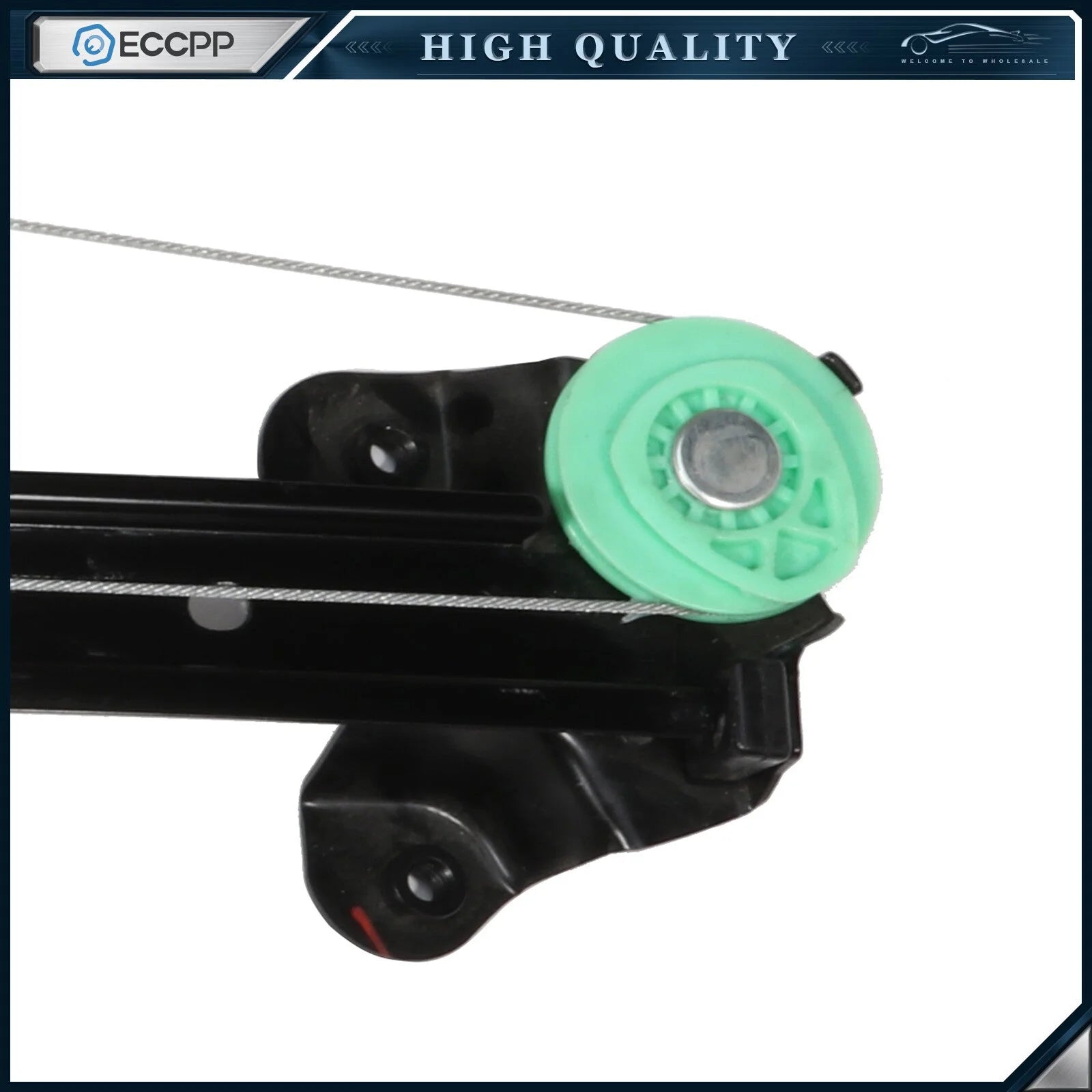 For 2003-2007 Cadillac CTS Rear Driver Side Power Window Regulator with Motor 6B93BC-57 [10]