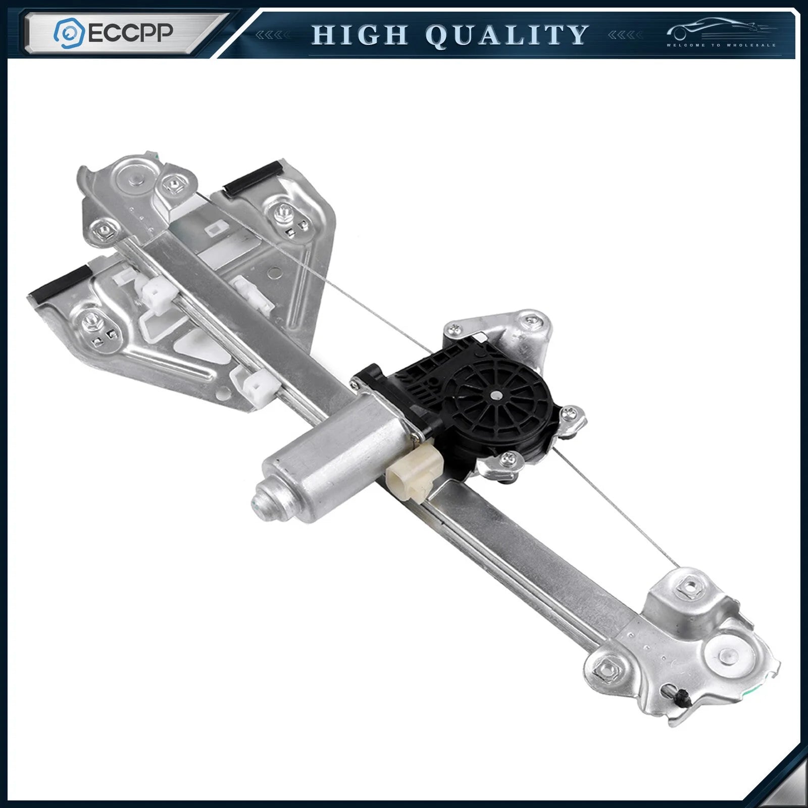 For 2003-2007 Cadillac CTS Rear Driver Side Power Window Regulator with Motor 6B93BC-57 [4]