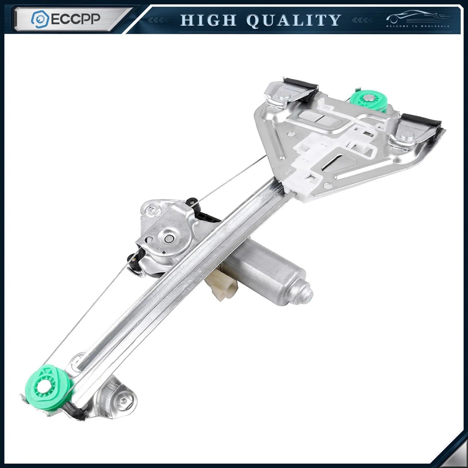 For 2003-2007 Cadillac CTS Rear Driver Side Power Window Regulator with Motor 6B93BC-57 [5]
