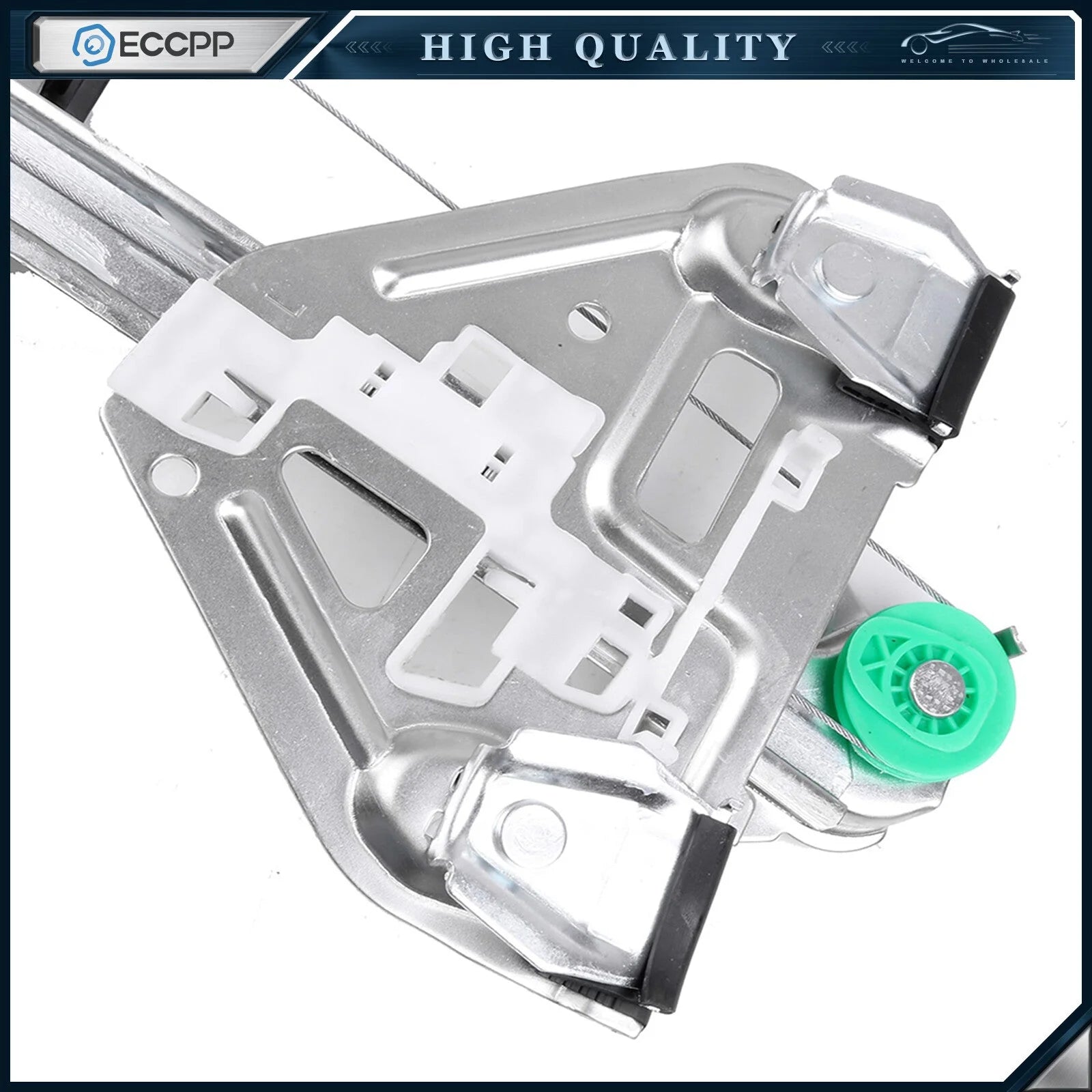 For 2003-2007 Cadillac CTS Rear Driver Side Power Window Regulator with Motor 6B93BC-57 [8]