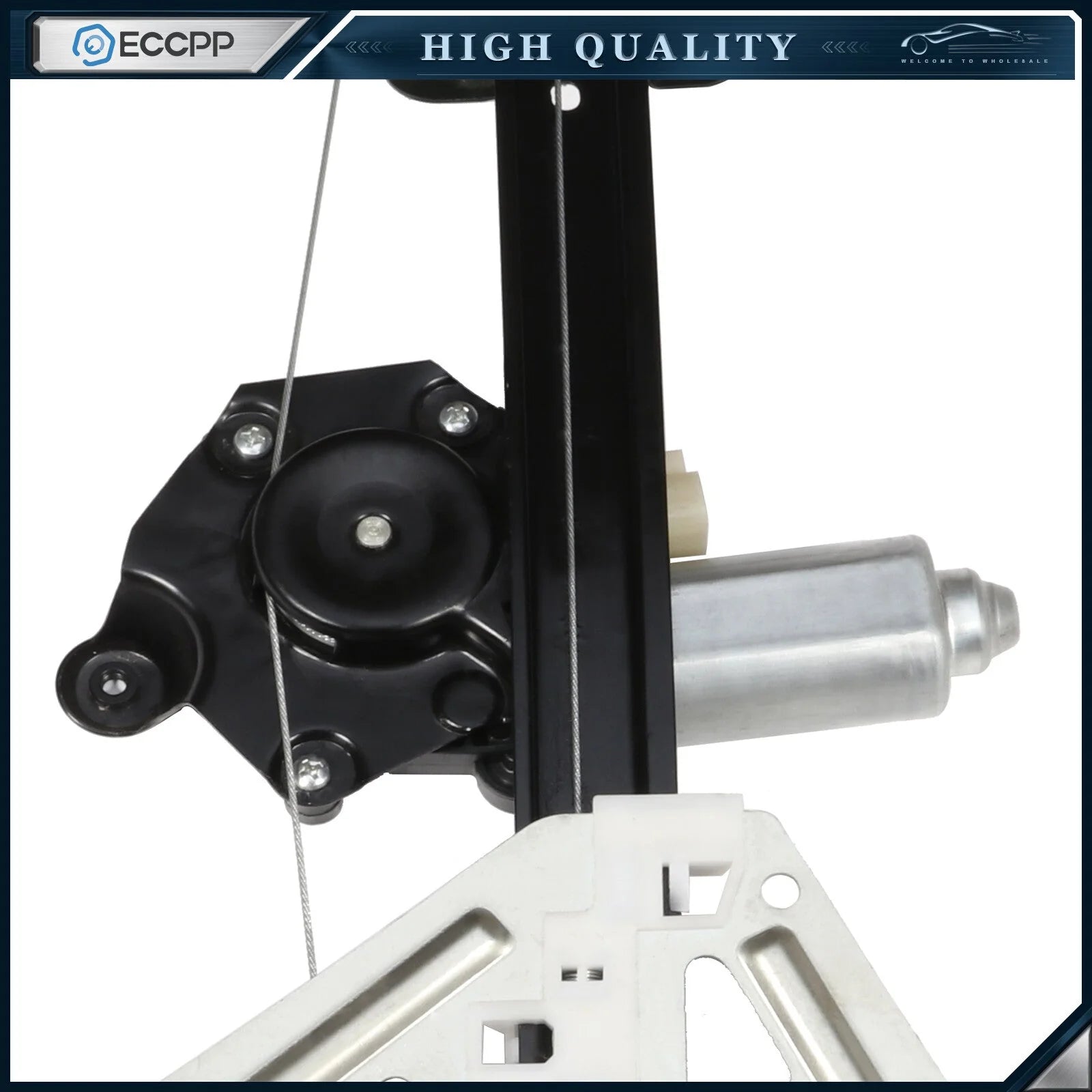 For 2003-2007 Cadillac CTS Rear Driver Side Power Window Regulator with Motor 6B93BC-57 [9]