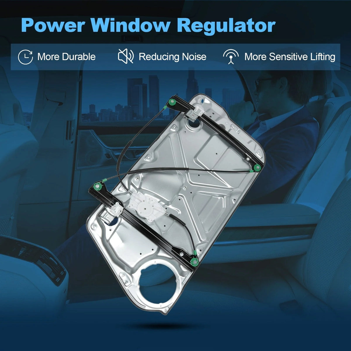 For 2003-2010 VW Beetle Front Left Power Window Regulator Without Motor 6B93BC-57 [1]