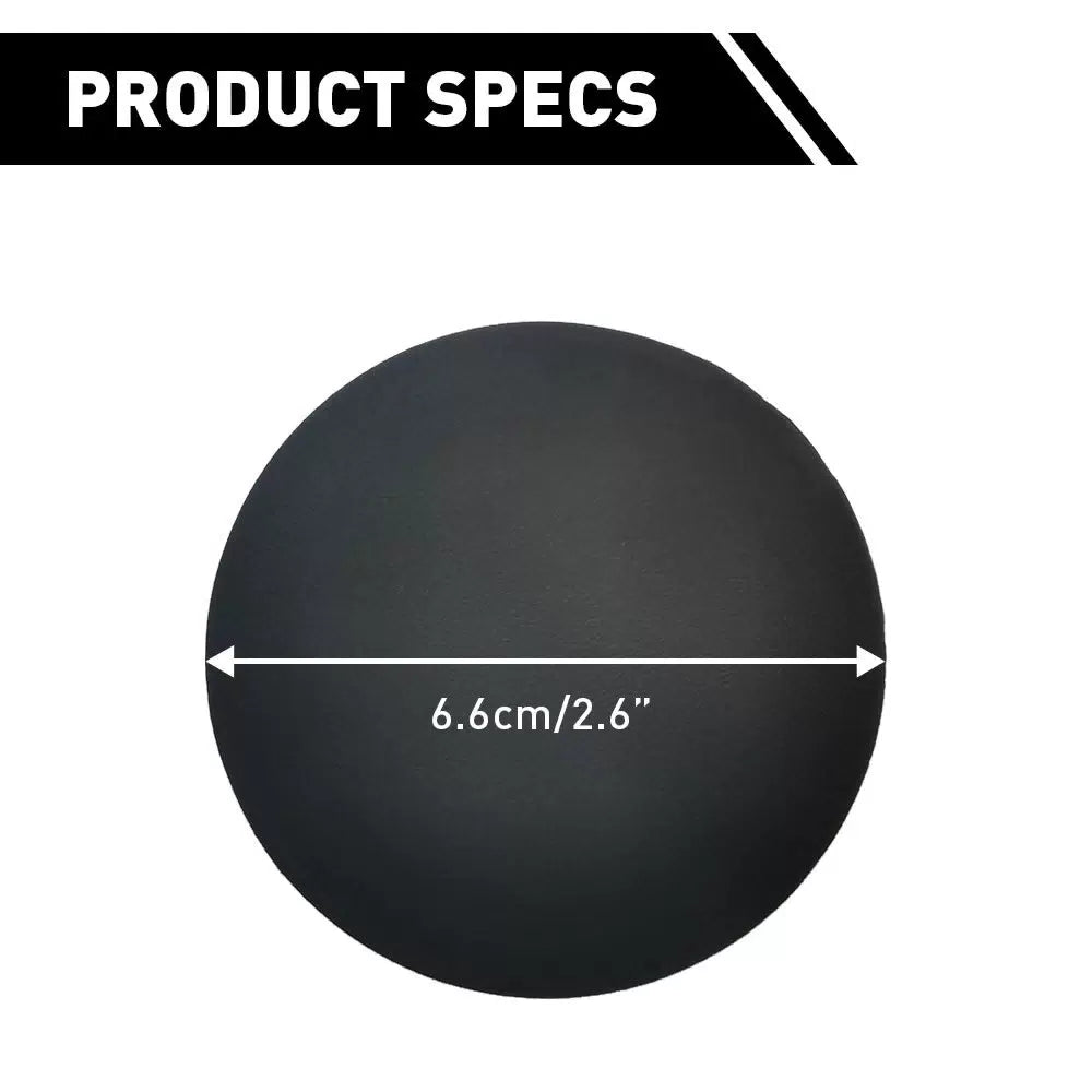 For 2003-2019 Dodge Ram 1500 2500 3500 Rear Tow Bumper Hook Cover Round Black 1X 6B93BC-57 [11]
