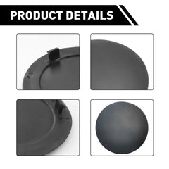 For 2003-2019 Dodge Ram 1500 2500 3500 Rear Tow Bumper Hook Cover Round Black 1X 6B93BC-57 [4]